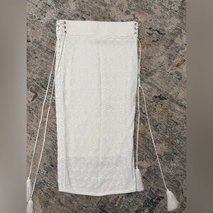 Ronny Kobo Collection White Knit Top